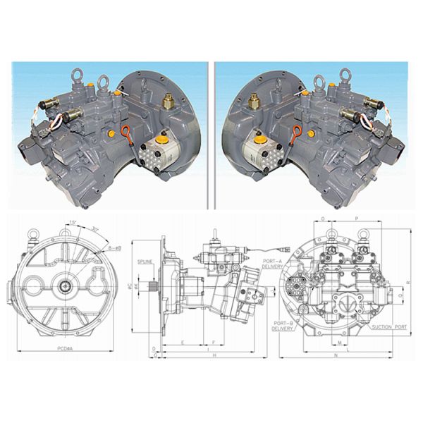 Star Zebra K3V112DT Excavator Main Hydraulic Pump Rebuilt Repair Air/Express/Sea Shipment Kawasaki Parts for Excavator