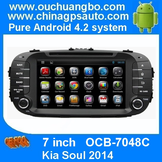 Ouchuangbo GPS Wifi BT Android 4.2 for Kia Soul 2014 DVD Navi Multimedia Kazakhstan map
