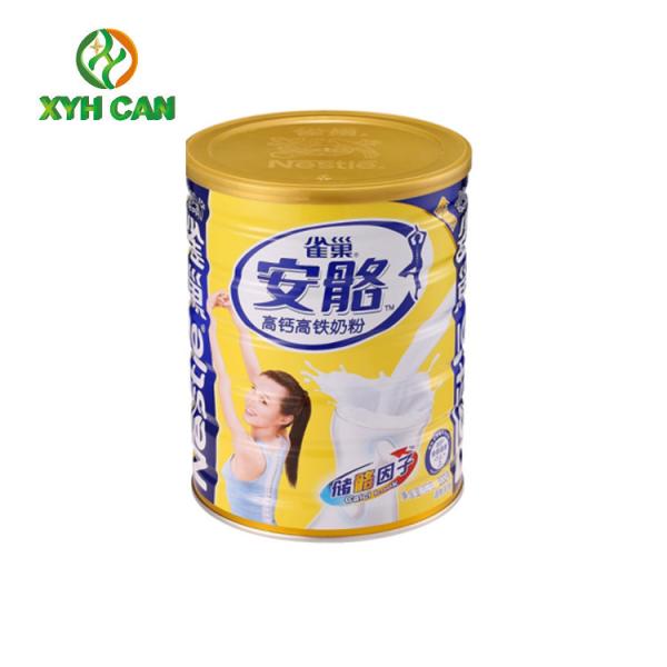 Food Tin Can Mental Containers Milk Powder Can with Customized Shape
