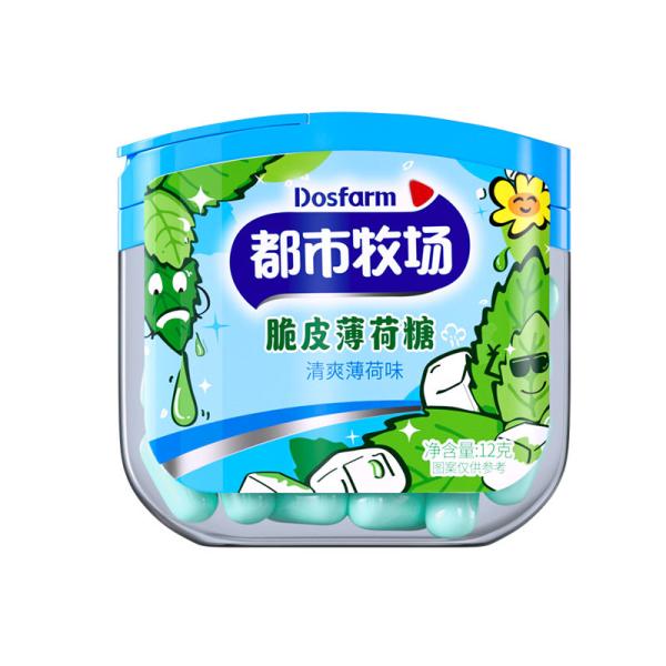 Sugar Free Vitamin C Mint Candy 12g OEM Tablet Candy