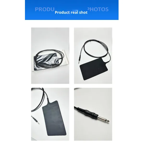 6.3 Single Public High Temperature Resistant Reusable Silicone Negative Electrode Plate Beauty Instrument 3000MM Guangdong Black