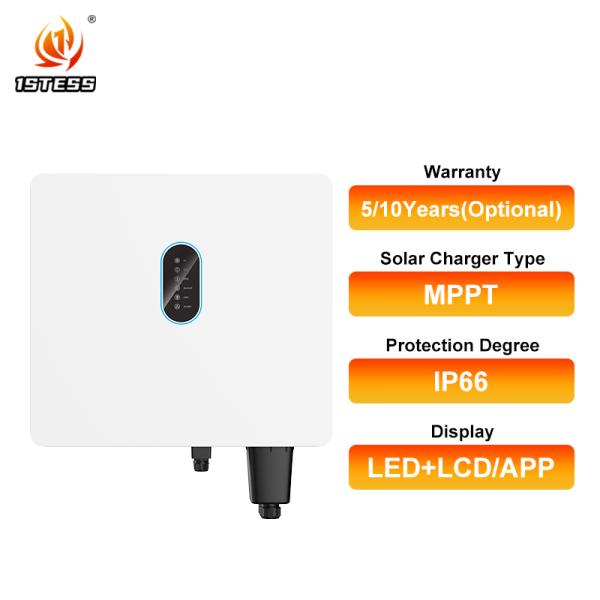 12kW Three-Phase High Voltage Solar Inverter Pure Sine Wave, MPPT 120-800V Battery IP66