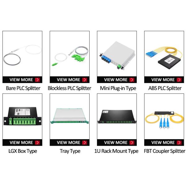FTTH Passive Fiber Optic Splitter Insertion Type With SC Adapter