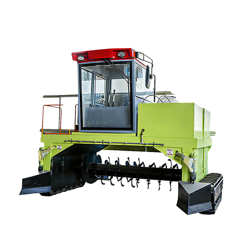 Self Propelled Compost Fertilizer Machine Crawler Row Turner For Organic Fertilizer Production