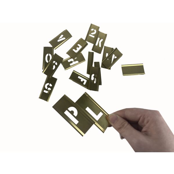 Customização de estênceis de latão amarelo de 1,5 polegada