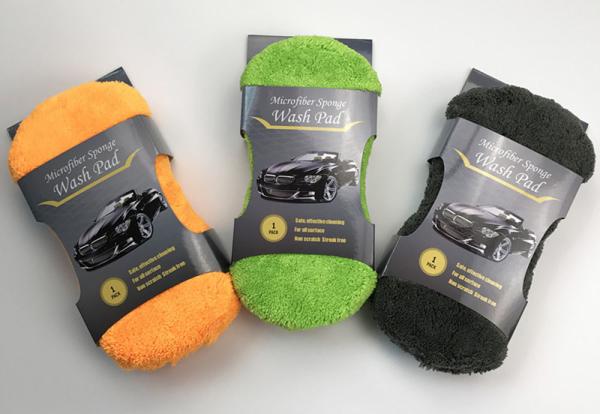 450gsm Microfiber Applicator Sponge  Pads For Car All Purposed Dish Cleaning For Kitchen
