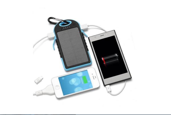 PB-S601​  5000mAh Solar Charger Waterproof&Anti-Shock&Anti-Dust