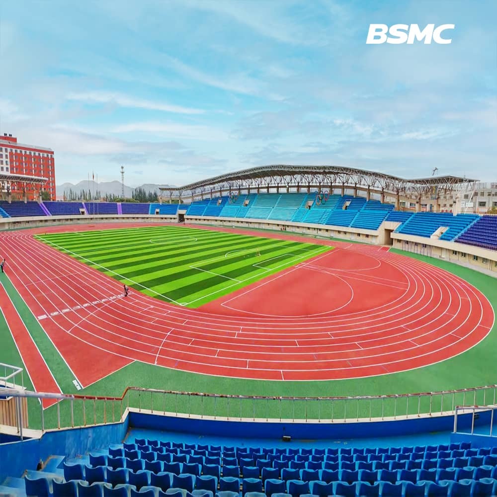 Best Shock Absorption Performance 13mm Hybrid System Synthetic Running Track World Athletics Certified Professional Running Track