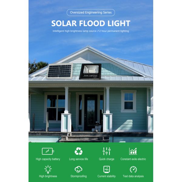 Свет потока СИД солнечный| 12000 уличный свет люменов IP66 водоустойчивый на открытом воздухе солнечный|Датчик движения с дистанционным управлением|Suitabl