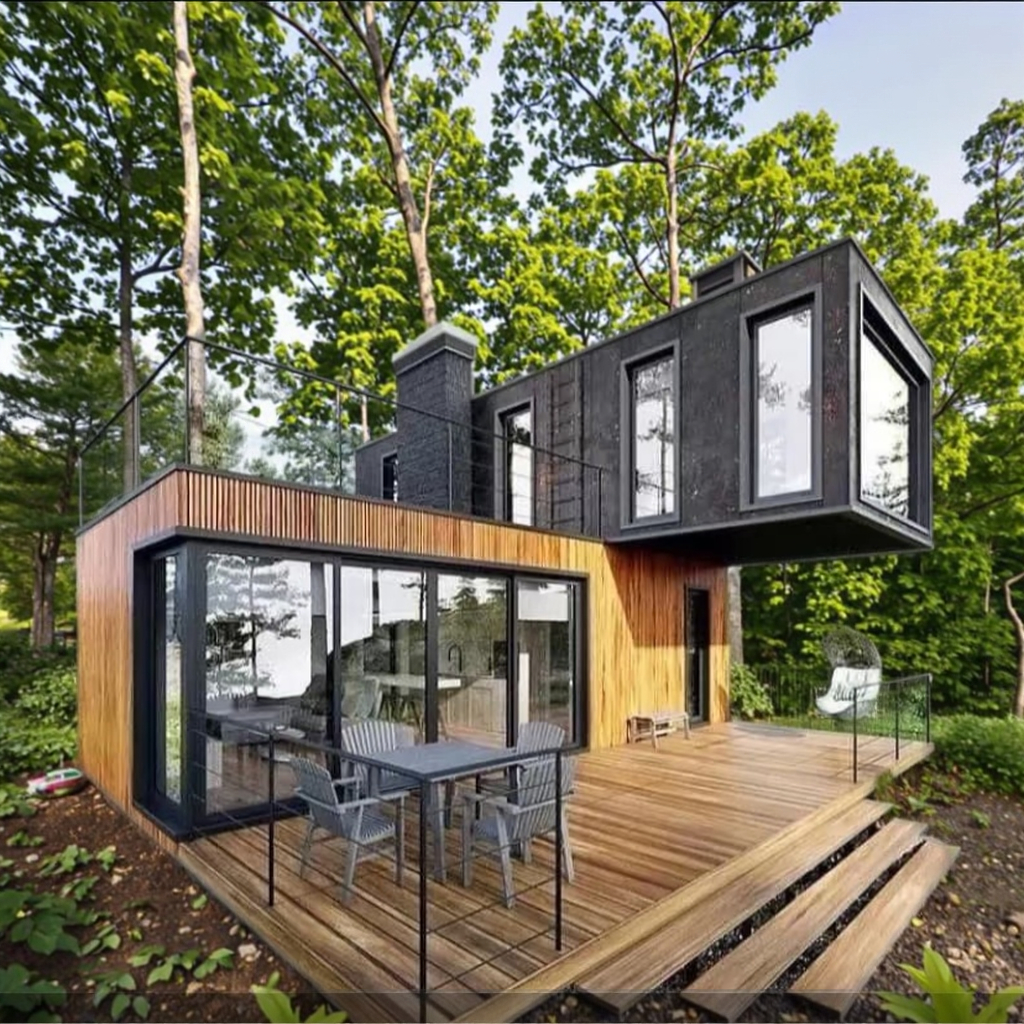 Detachable 40ft & 20ft Container Houses for Home Office Hotel Outdoor Warehouse Shop & Villa Made of Sandwich Panel