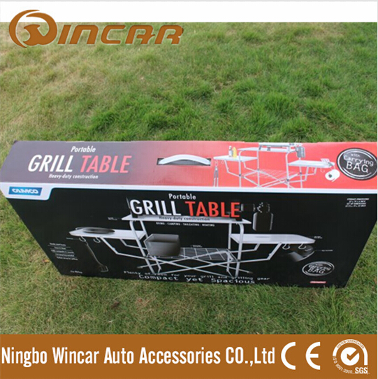 Deluxe Camp Grill BBQ table