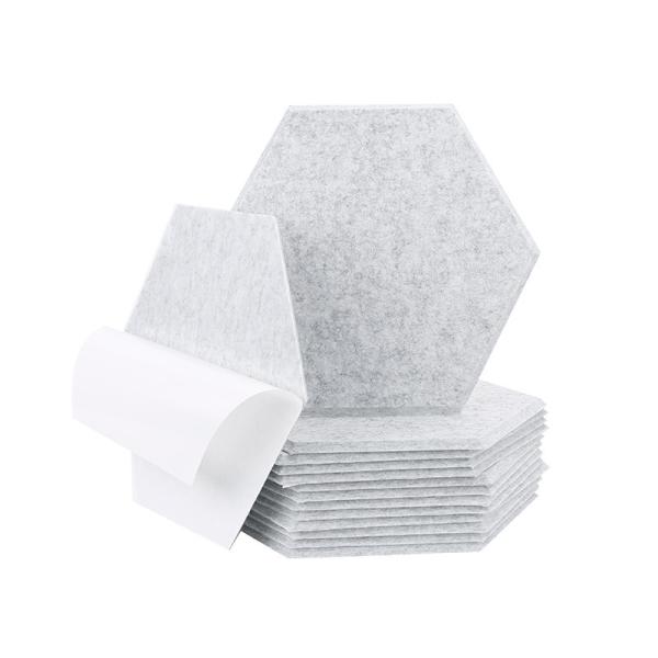 Self Adhesive Soundproof Hexagon Polyester Fiber Acoustic Panel Acoustic Wall Panels