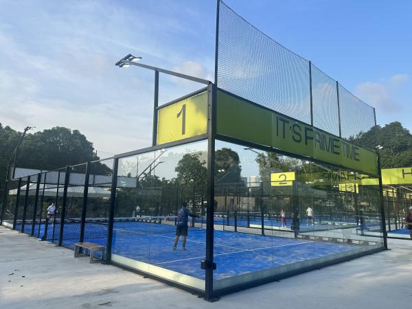Complete Padel Court Solution Fencing Aluminum Frames Tempered Glass LED Lighting & Professional Turf One-Stop Purchase