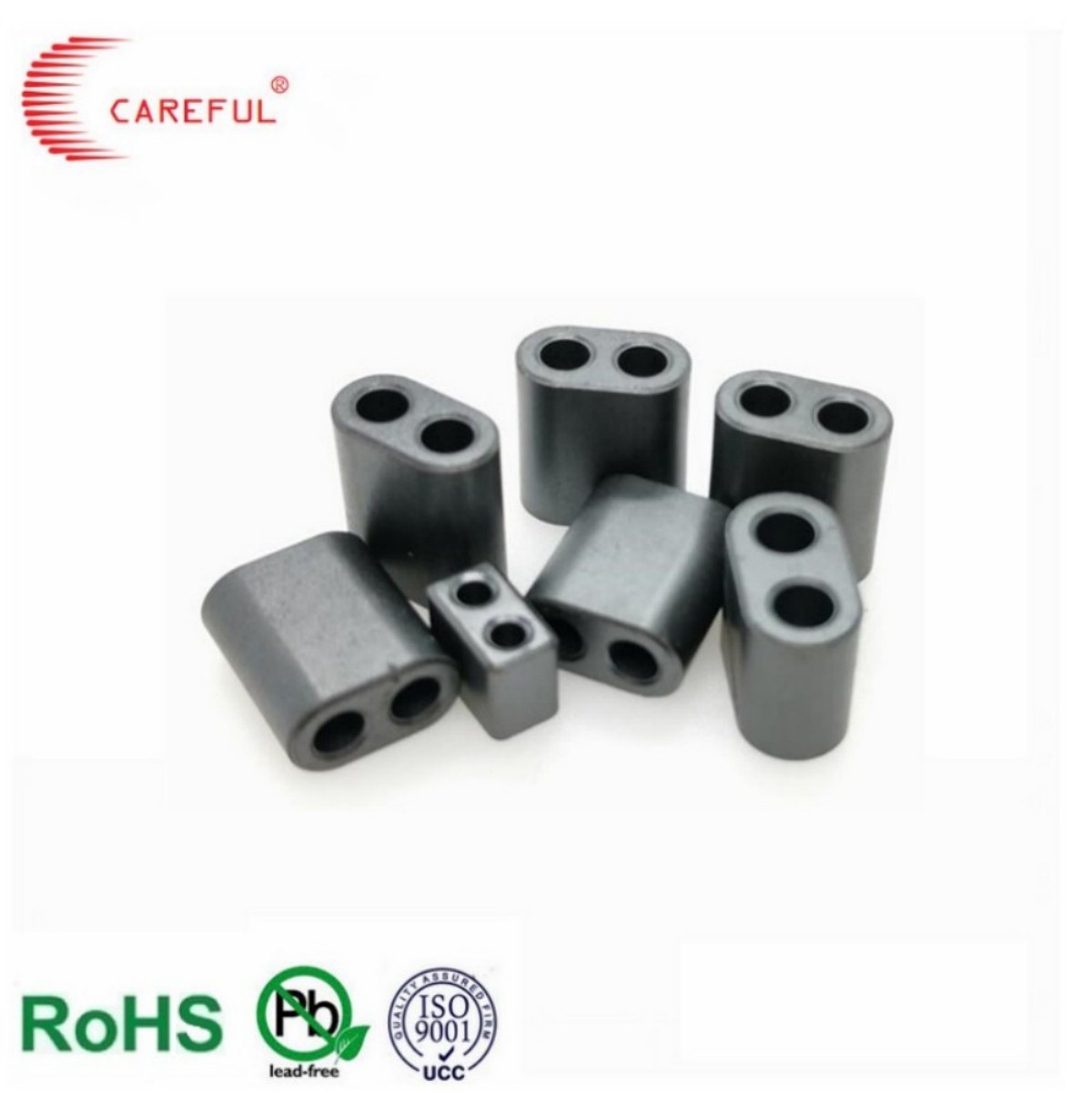 Careful RID One-Piece Dual-Hole Ferrite Core for Power Line Filtering ODM/OEM RoHS REACH