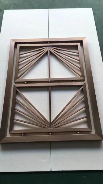 China Laser Cut Stainless Steel Plate Metal Divider Partition With Color Coat Factory