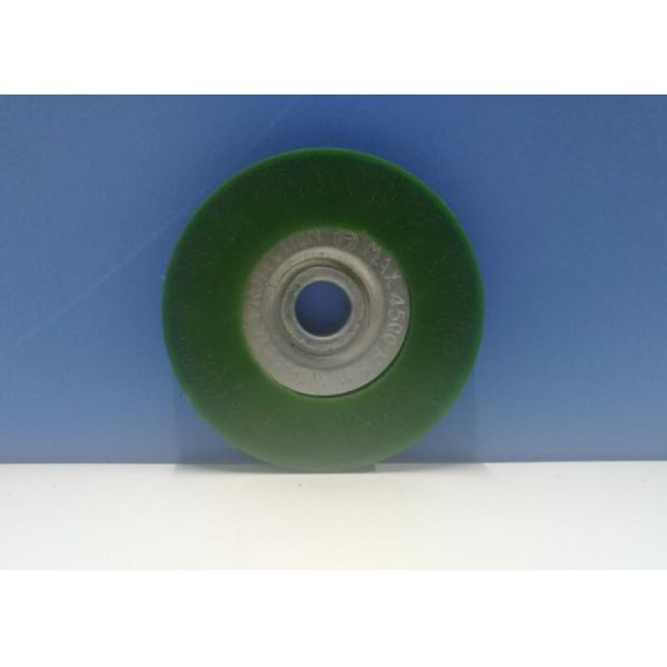 80MM OD Stainless Steel Encapsulated Wire Wheel Brush Strong Brushing Action