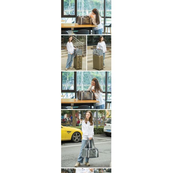 Мешок нося сверхмощного водоустойчивого любимца в черной/серой сильной собаке дружелюбной