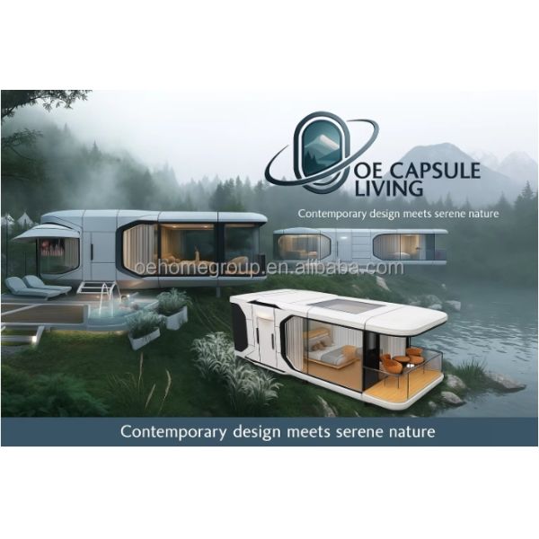 Prefab House Luxury Hotel Modular Villa 2 Bedroom Prefab Homes Prefabricated Building Space Capsule Prefabricated Cabins