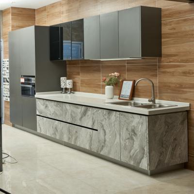 Armários de cozinha modulares de Matt Black Industrial Import Hotel da parte alta
