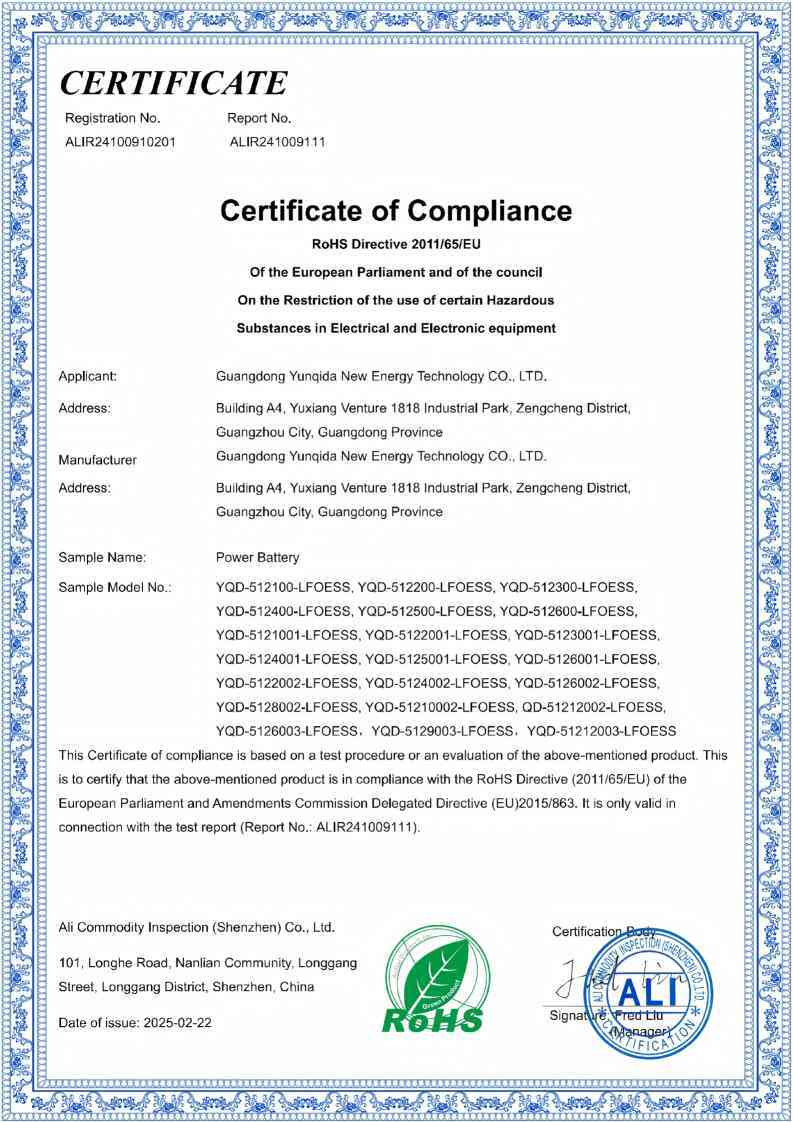 Voltertech Co.,Limited Certifications
