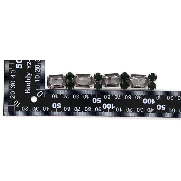 Promotion Fashion Jewelry Rhinestone Shoe Buckles 105mm*15mm Size