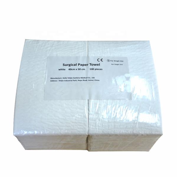 No Lint 3 Ply White Medical Paper Towel Virgin Woodpulp