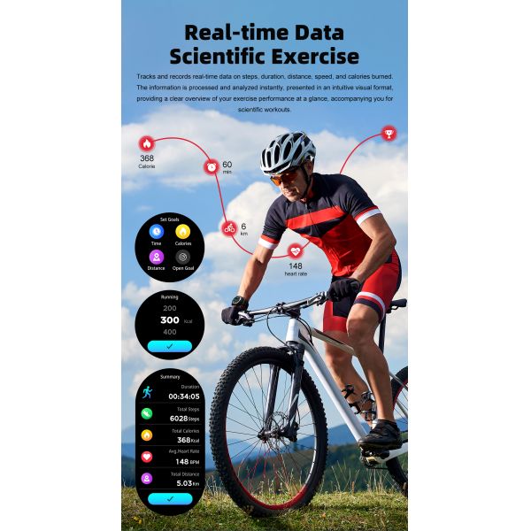 Fitness Tracking TWS Smart Watch Activity Monitoring 1.43 Inch Touch Screen Watch