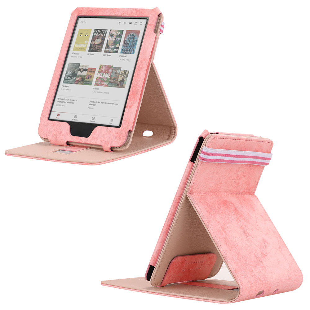 Foldable Leather Case for Kobo Clara Colour Bw 2E Nia Hd 6 Inch E Reader Ebook Ereader Kids Tablet Cover Pbk162 Laudtec