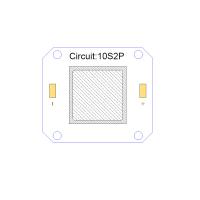 4046 50W plein spectre 395nm LED UV de l'ÉPI LED pour l'imprimante excentrée