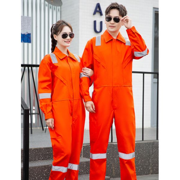 Reflective Anti-Static FR Coveralls 100% Cotton, Shipyard/Sea Port/Steel-Making Welder