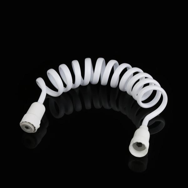 PVC Telephone Shower Hose Plastic Nut Flexible For Bathroom / Toilet