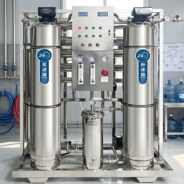 1000LPH All-Stainless Steel Commercial RO Plant With 2-Stage Pretreatment