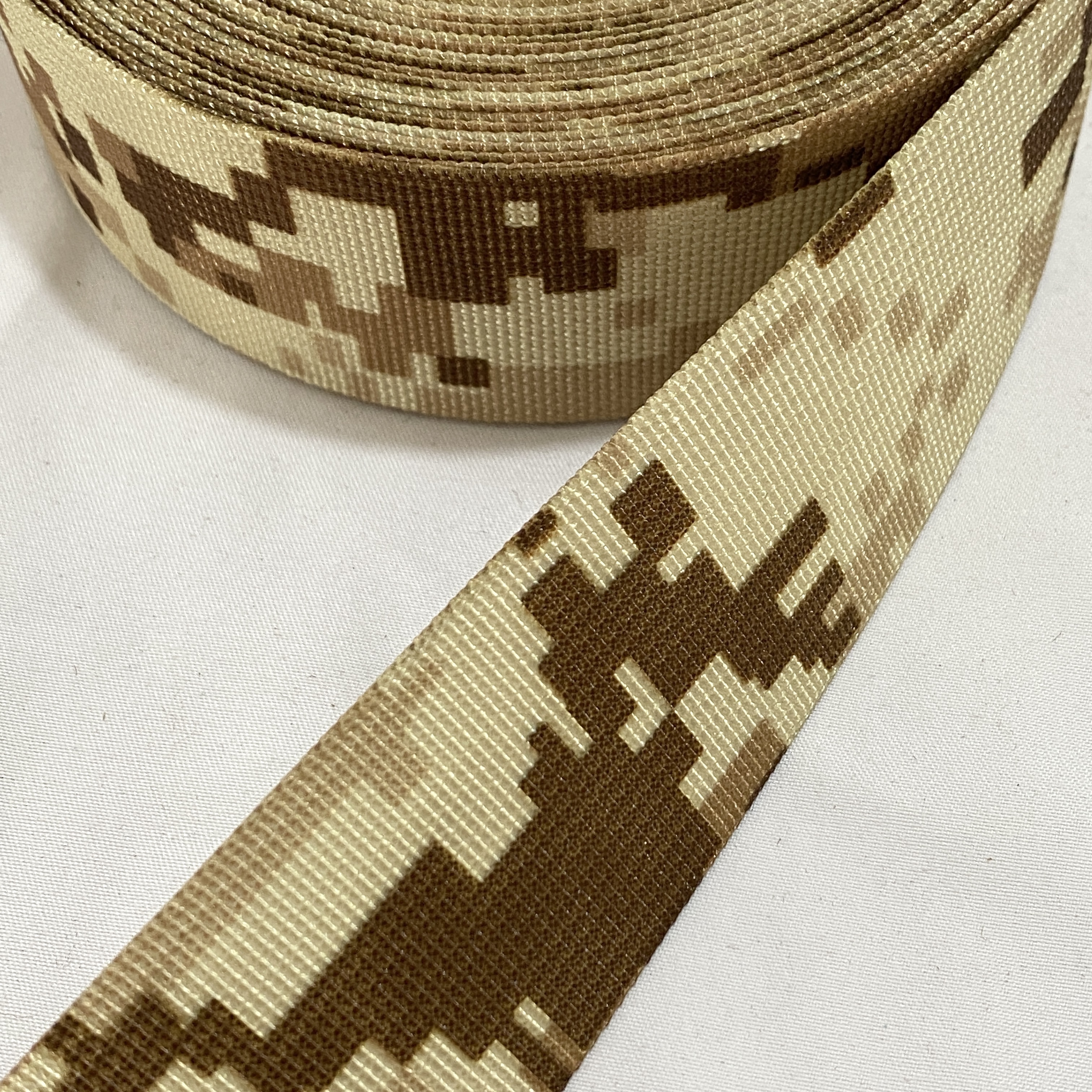 Camouflage Polyester webbing Camouflage Outdoor supplies Backpack belt Tactical clothing