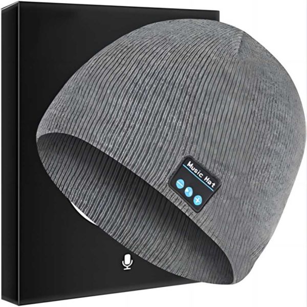 Men Women Bluetooth Beanie Hat Headphone Music Hat Winter Knit Cap