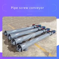 Machine de convoyeur de vis de tube d'acier au carbone pour la sciure de gravier