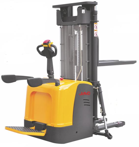 Straddle Pallet Electric Stacker Truck High Performance 6.5m Lift Height