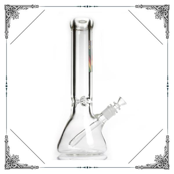 9MM Thick ZOB Glass Beaker Bong 12 Inches Glass Smoking Water Pipes With Downstem