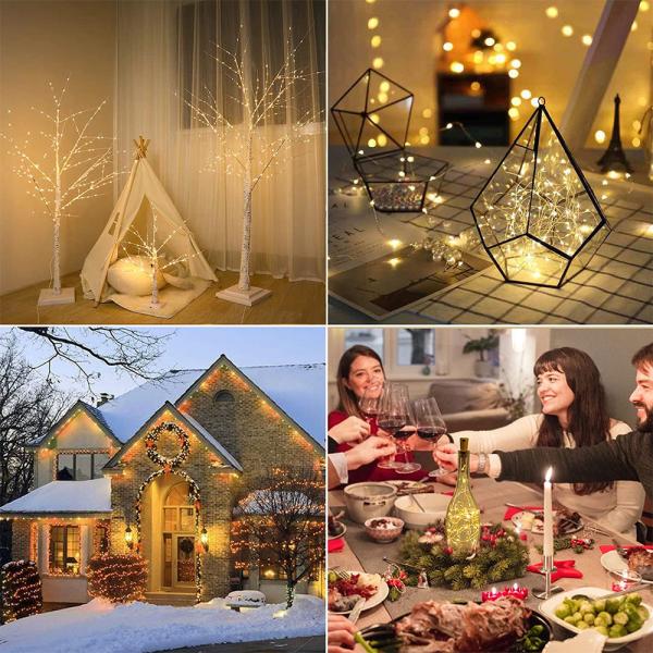 Infinite Double Color LED Solar Leather Wire Fairy String Light For Outdoor