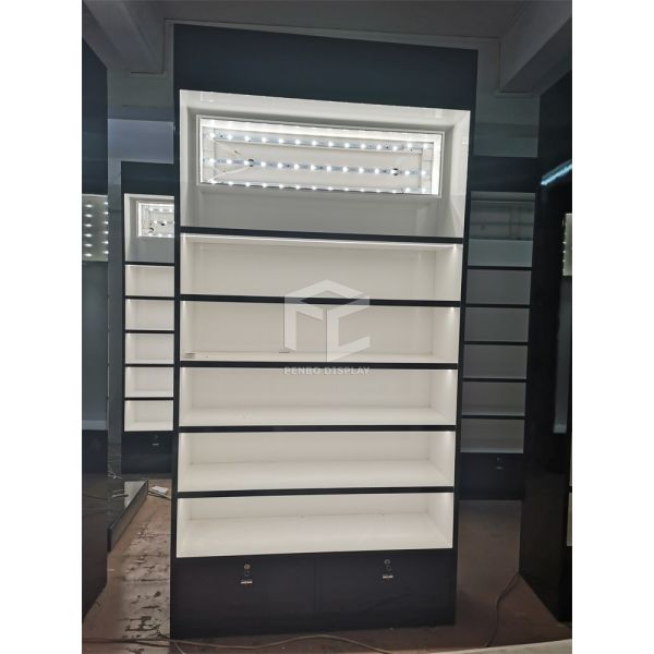 полки дисплея MDF Skincare 20mm для косметической упаковки хлопка магазина EPE