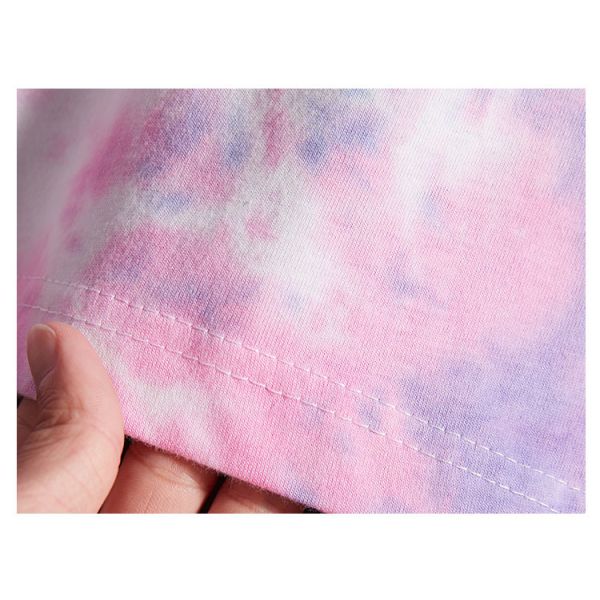 Eco Friendly Men Streetwear T Shirts Organic Cotton Jersey Dip Dye Tone Crew Neck