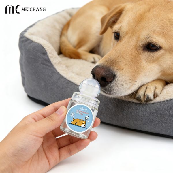 60ml PETG Clear Roller Ball Bottle for Pet Pheromone Calming & Heat Suppression Solutions(MC-PETG-1119-2)