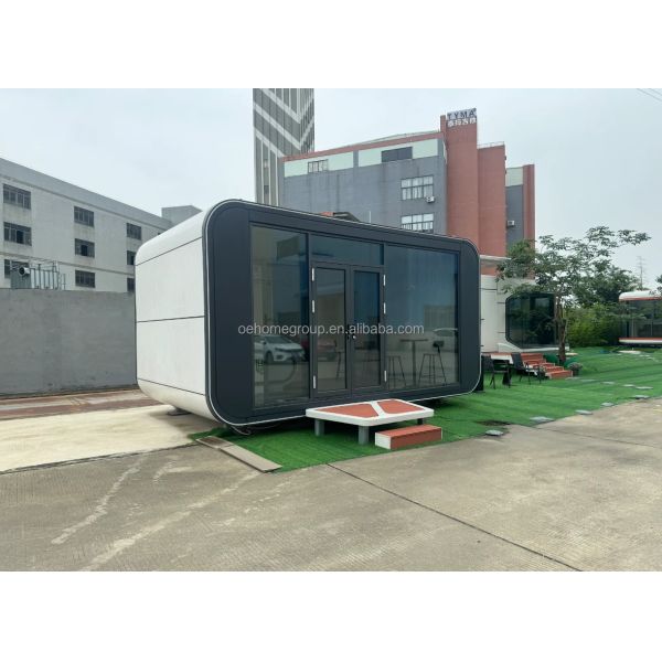 Luxury 20ft Modern Shipping Container House Small Residential Prefab Steel Structure For Hotels Villas Apartment Space