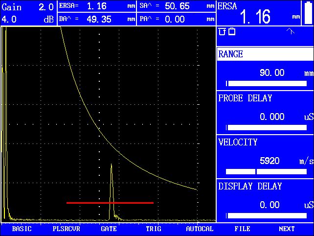 Digital Portable DAC, AVG Curves Ultrasonic Flaw Detector / UT Flaw Detector FD350USM60