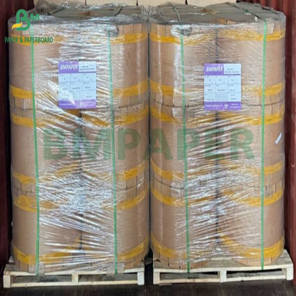 Wood Pulp Striped 60gsm 70gsm Brown Red Kraft Paper For Carton Liner Paper Bande de pâte à bois rayée 60gsm 70gsm Papier kraft brun rouge pour papier de doublure de carton