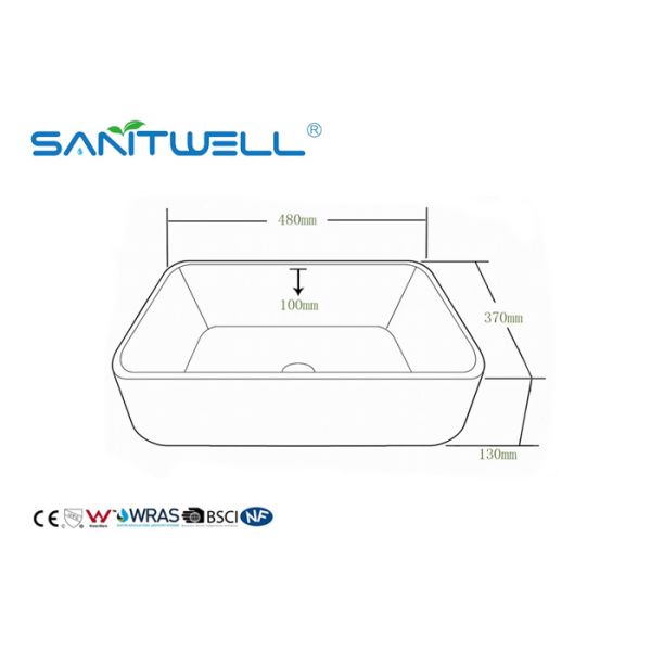 Glazed Ceramic Art Basin Ceramic Basin Sink Hand Wash Basin Mounting Hardware Included