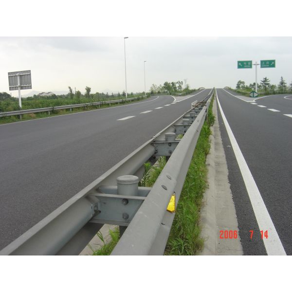 Highway Guardrail Roll Forming Machine , Hydraulic Metal Roof Tile Machine