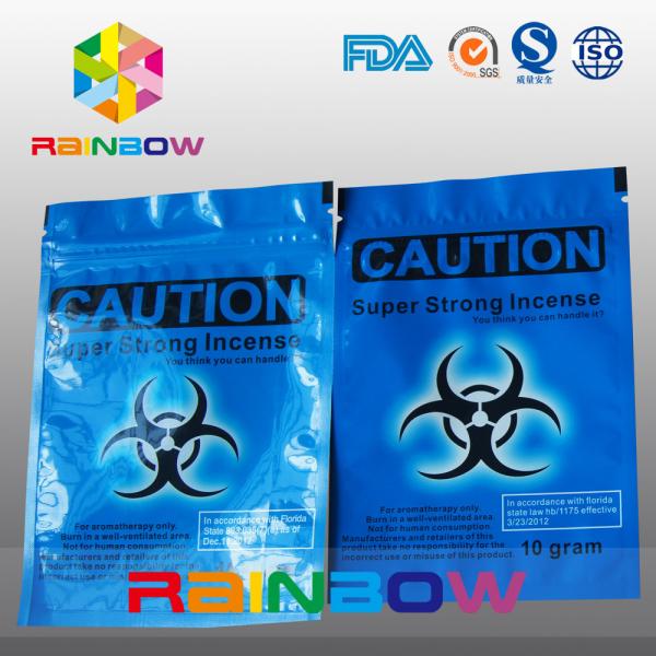 O Ziplock erval do incenso do cuidado feito sob encomenda do logotipo ensaca o saco químico do fumo da especiaria do vudu de 10g 4g