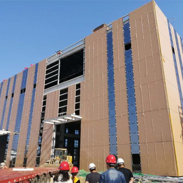 Customized Prefabricated Structural Steel Workshop Building , Industrial Warehouse Construction