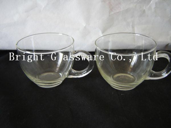 glass ice cream cup with handle, Ice Cream Bowls, glass tea set in hotel