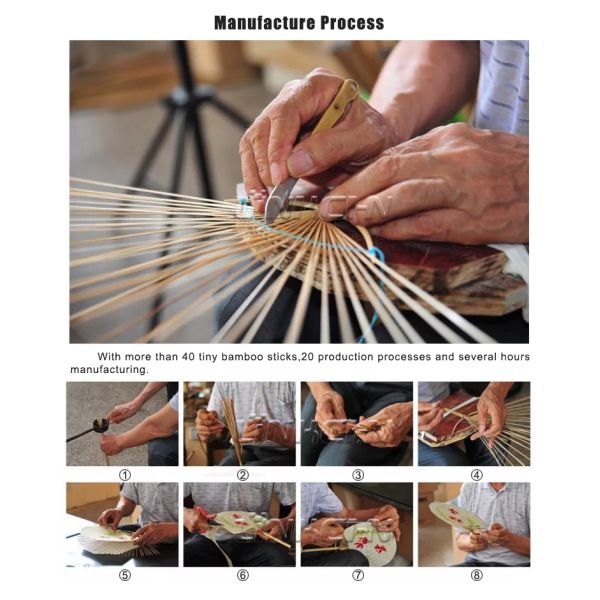 Cartoon Decorative Circular Hand Fan Round Fan in Promotion
